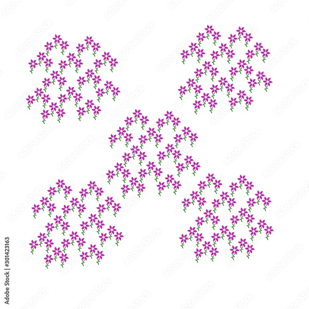 abstract background with flowers abstract background with flowers
