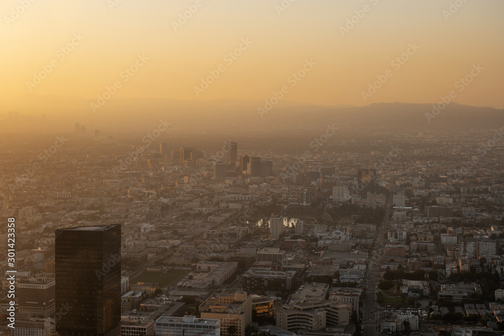 View of Los Angeles downtown, USA