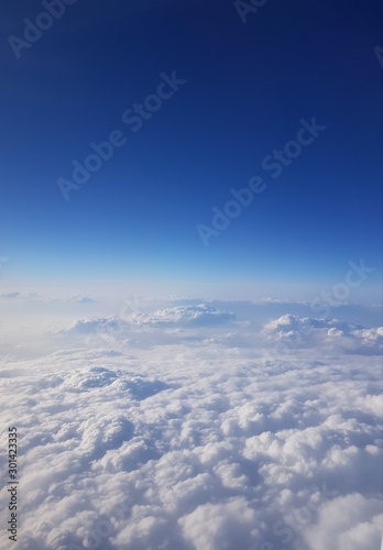 aerial view from an airplane