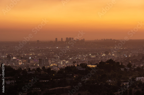 Panoramic view of Los Angeles  USA