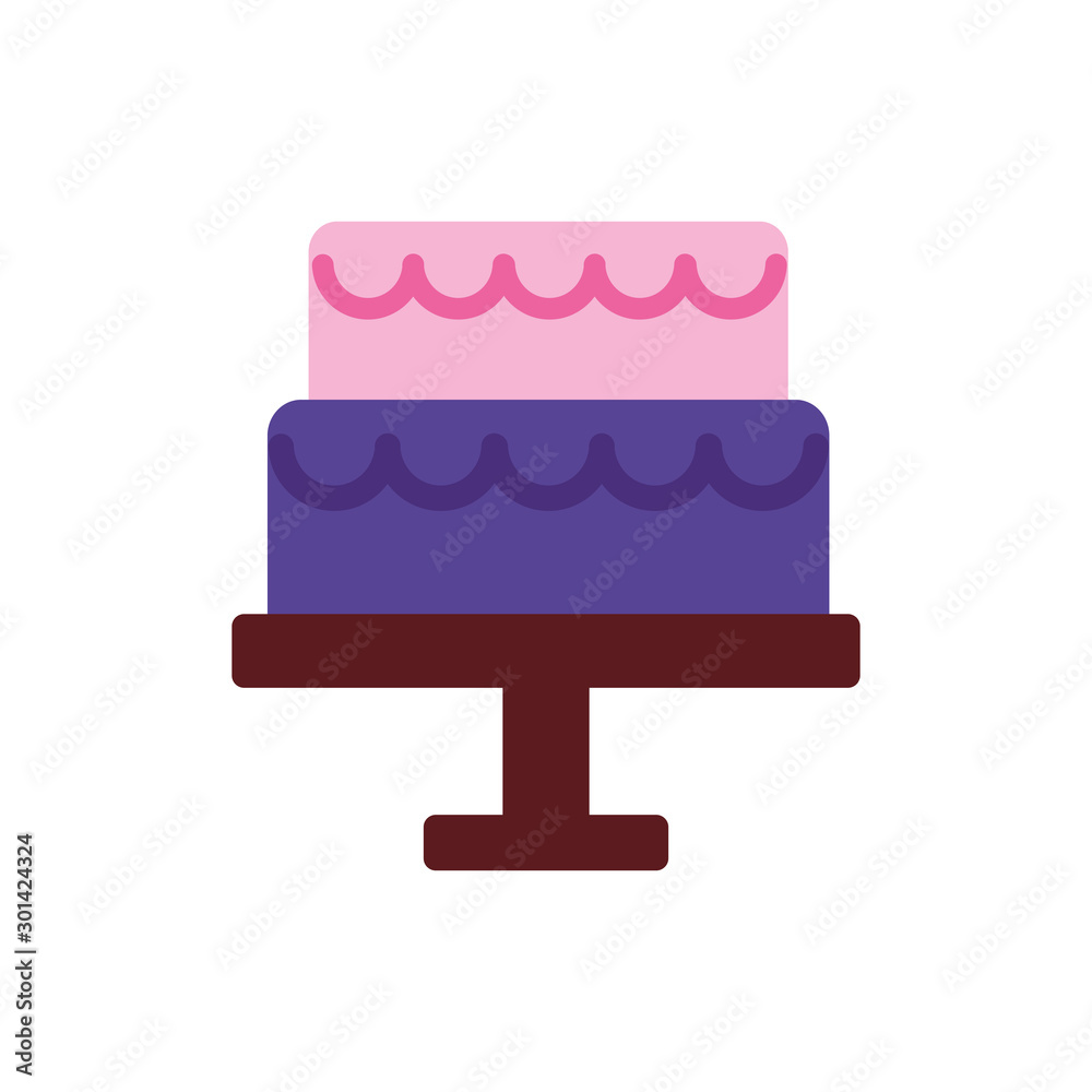 Isolated sweet cake icon vector design Isolated sweet cake icon vector design