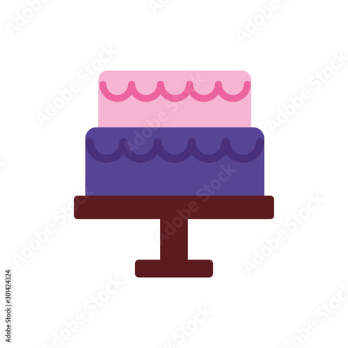 Isolated sweet cake icon vector design
