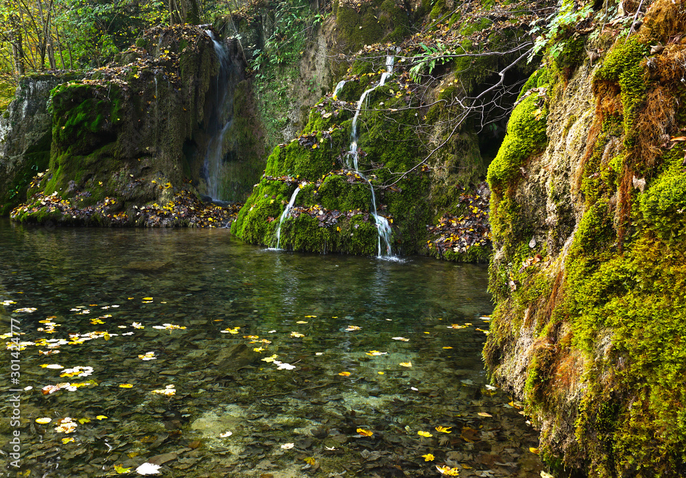 Guetersteiner Wasserfall, Schwäbische Alb, Stock Photo | Adobe Stock