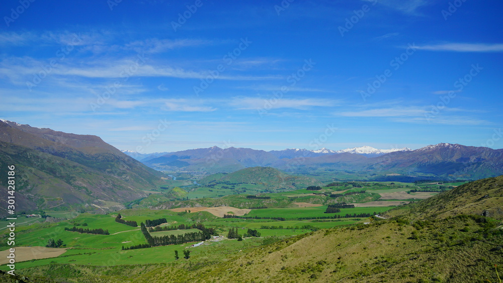 Landscape in the Suthern osland of New Zealand in the area of around Arrow junction Landscape in the Suthern osland of New Zealand in the area of around Arrow junction