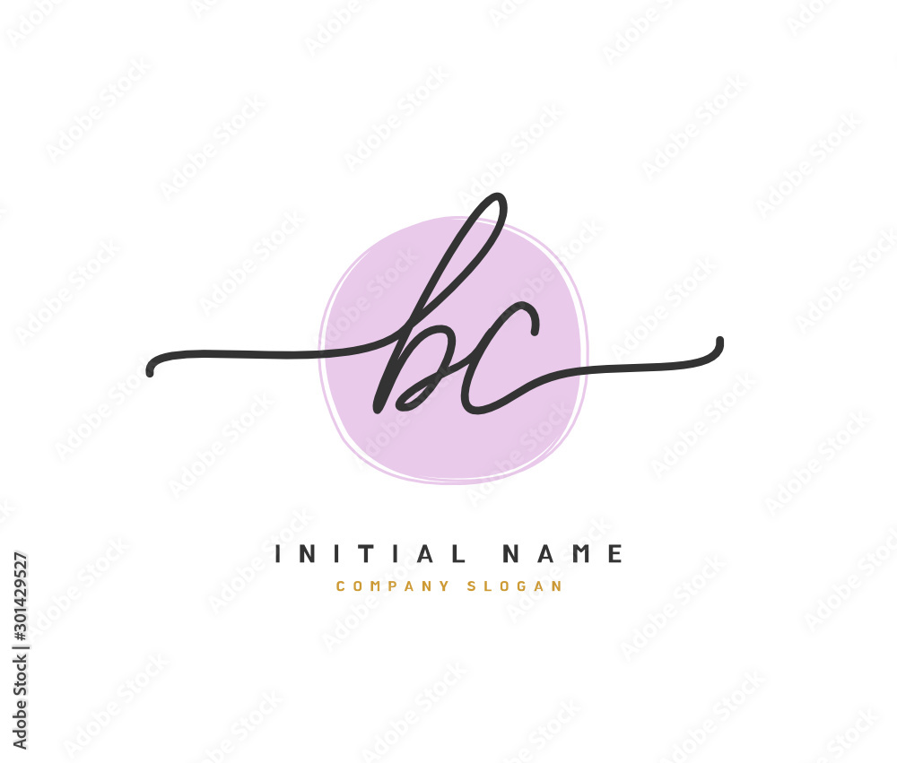 B C BC Beauty vector initial logo, handwriting logo of initial signature, wedding, fashion, jewerly, boutique, floral and botanical with creative template for any company or business. B C BC Beauty vector initial logo, handwriting logo of initial signature, wedding, fashion, jewerly, boutique, floral and botanical with creative template for any company or business.