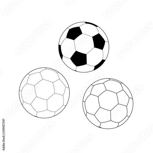 Soccer ball icon for football template
