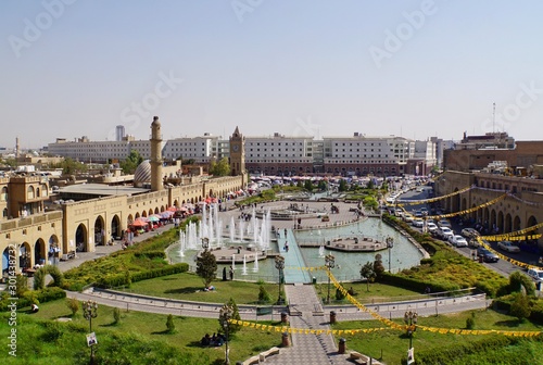 View of the Main Square of Erbil in Iraq photo