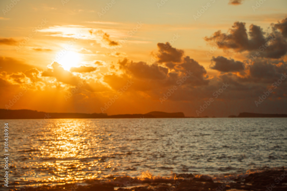 sunset over the sea-Ibiza