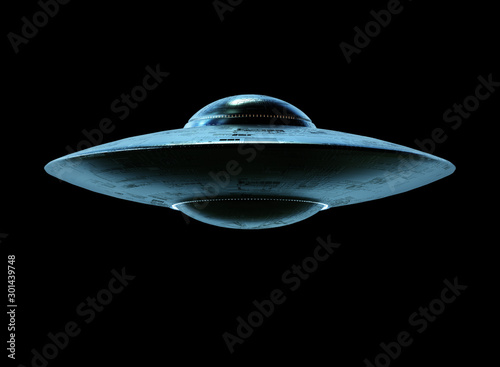 Fototapeta Naklejka Na Ścianę i Meble -  Unidentified Flying Object Space Clipping Path