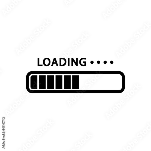 vector progress loading bar, loading icon, loading illustration