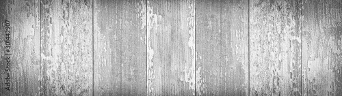 old white painted exfoliate rustic bright light wooden texture - wood background panorama banner long shabby