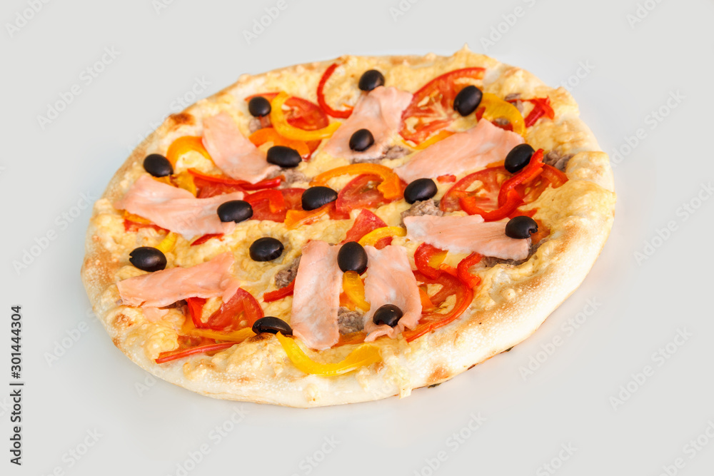 Food on a white background Food on a white background