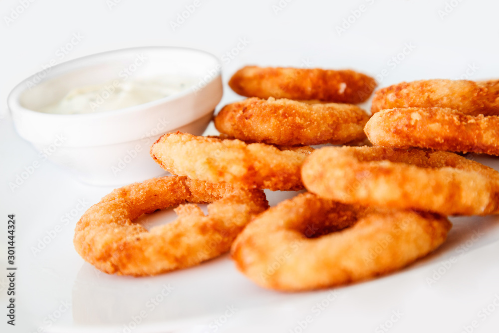 Food on a white background Food on a white background
