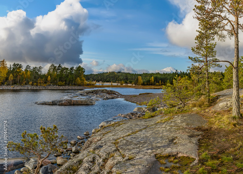 Kajosaari island, lake Ladoga, Karelia, Russia.