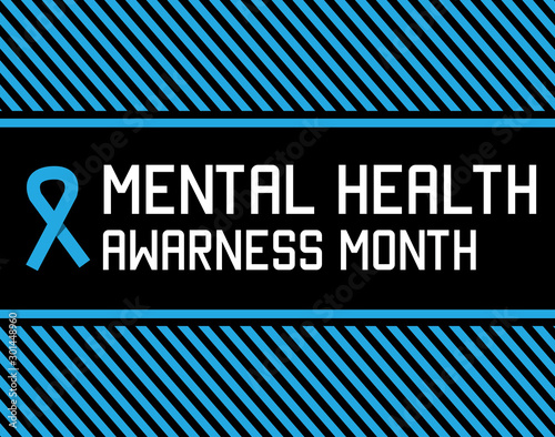 Mental Health Awarness Month - vector design template. Annual campaign highlighting awareness of mental health problems.