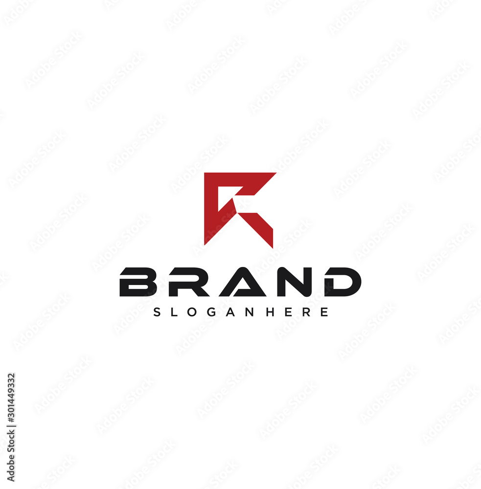 Letter R Tech Logo Arrow Design Inspiration Vector Illustration Letter R Tech Logo Arrow Design Inspiration Vector Illustration