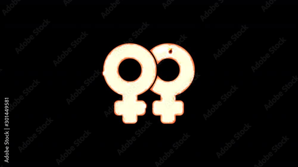 Symbol venus double burns out of transparency, then burns again. Alpha channel Premultiplied - Matted with color black Symbol venus double burns out of transparency, then burns again. Alpha channel Premultiplied - Matted with color black
