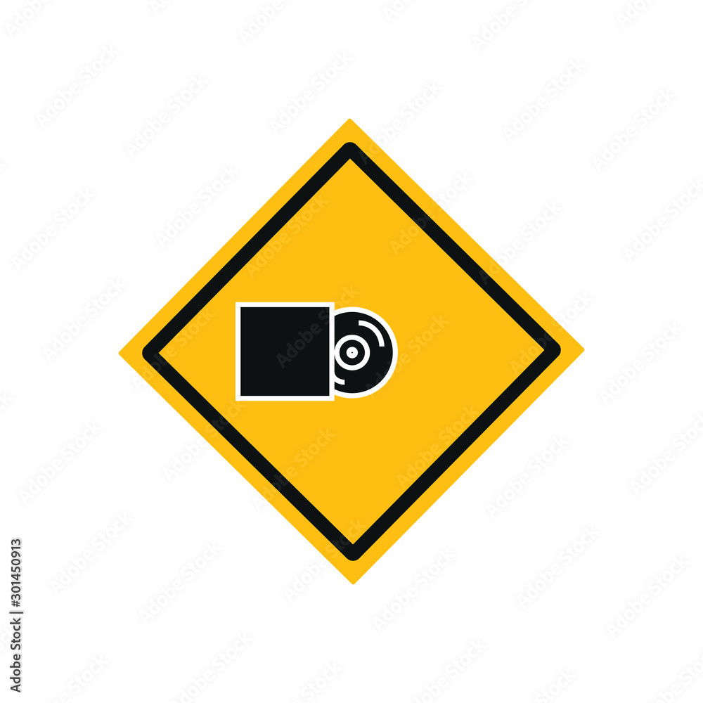 vector icon of simple vinyl record forms vector icon of simple vinyl record forms