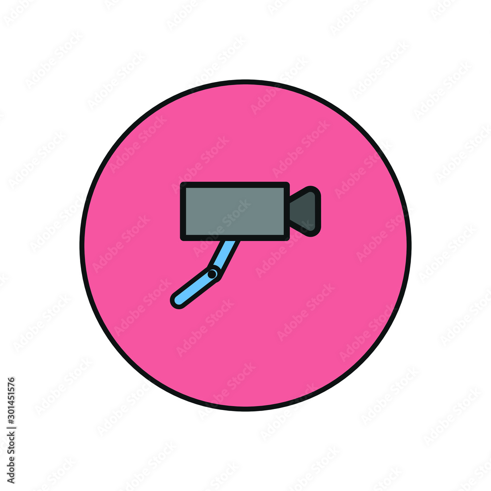 security camera simple forms vector icon security camera simple forms vector icon