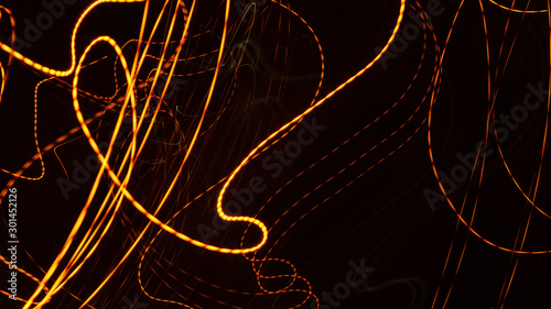 fire glowing dashes lines