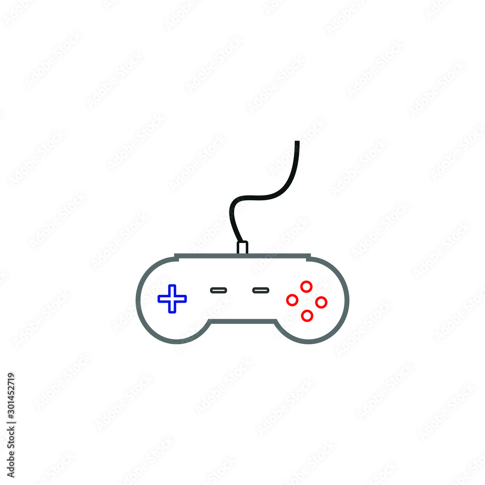 vector simple shapes icon of video game controller vector simple shapes icon of video game controller