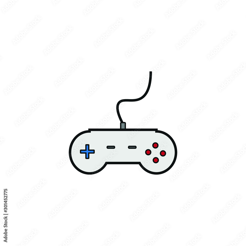 vector simple shapes icon of video game controller vector simple shapes icon of video game controller