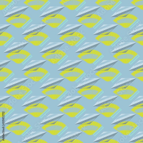 seamless abstract pattern on light blue background