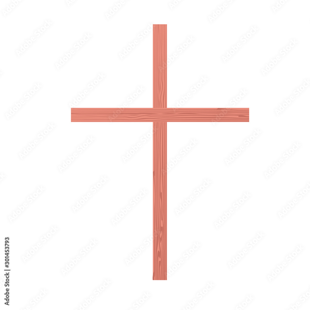 Wooden cross on white. Christian religion symbol object isolated for web, for print, for icon Wooden cross on white. Christian religion symbol object isolated for web, for print, for icon
