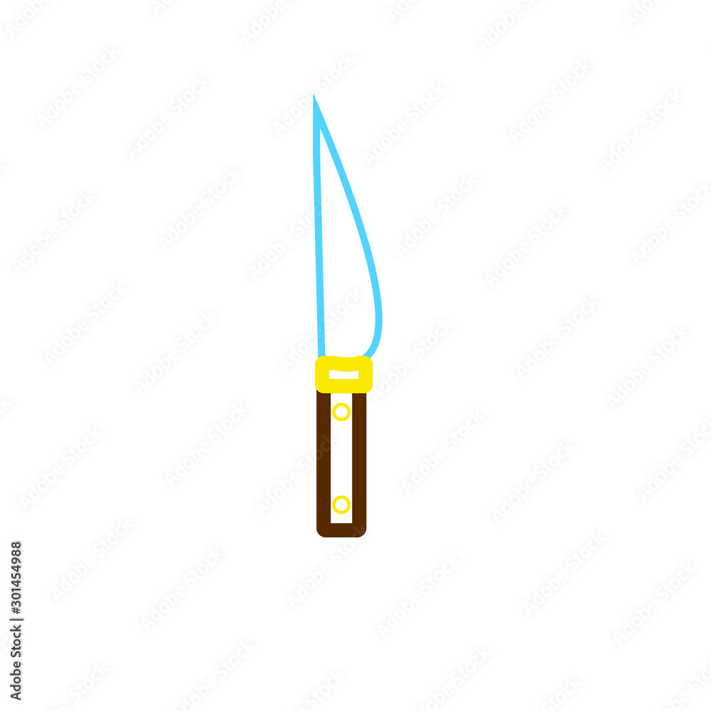 knife simple shapes vector icon knife simple shapes vector icon