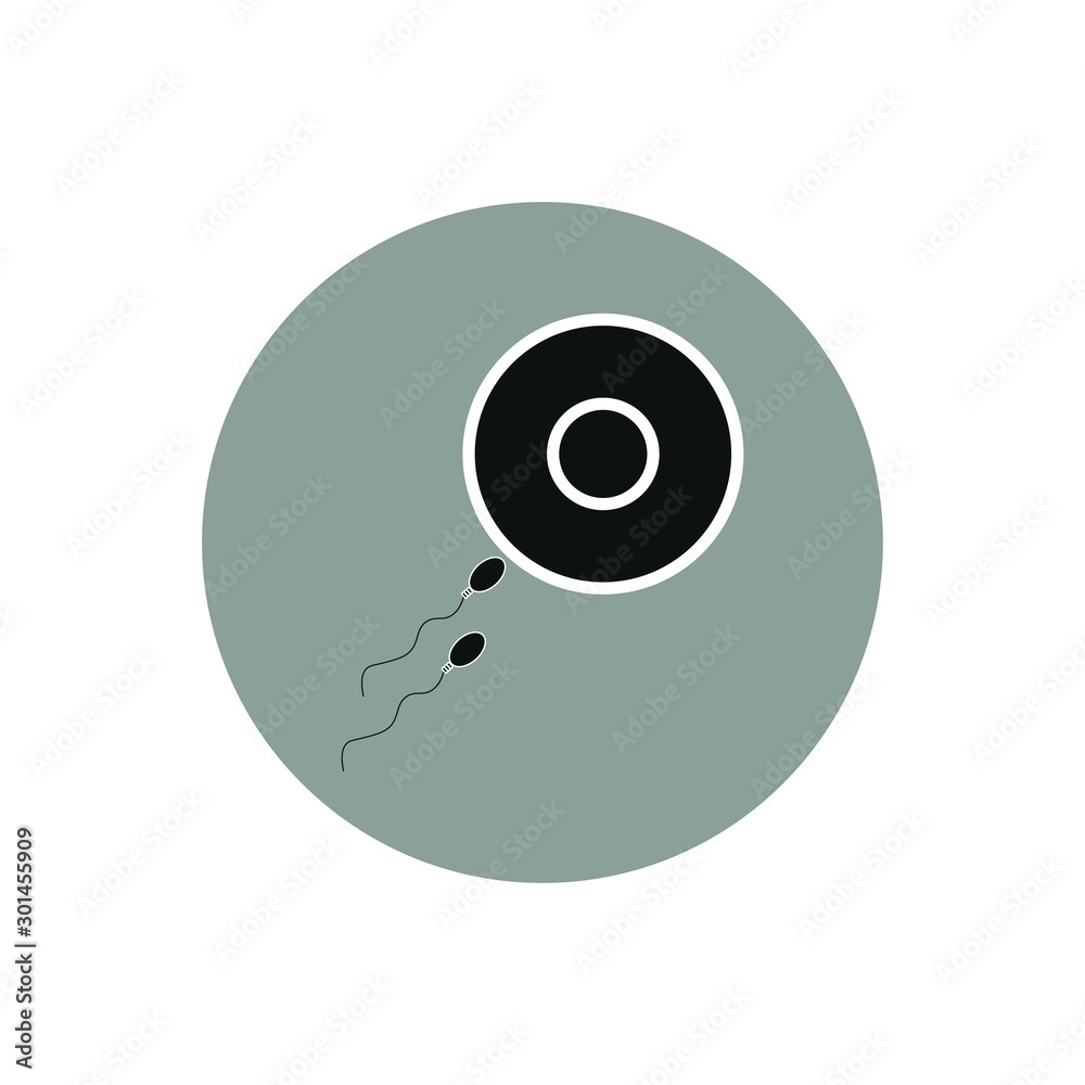vector icon of simple forms of sperm vector icon of simple forms of sperm