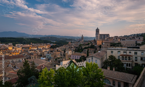 panoramic view of Girona