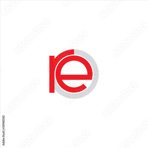 RE letter logo design template for use any business purpose