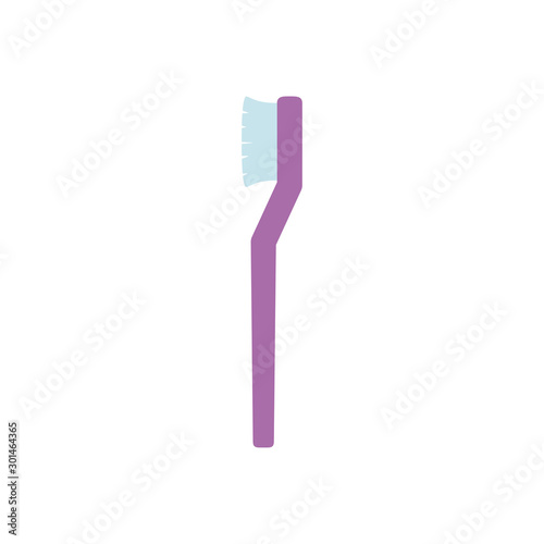 Isolated tooth brush icon flat design