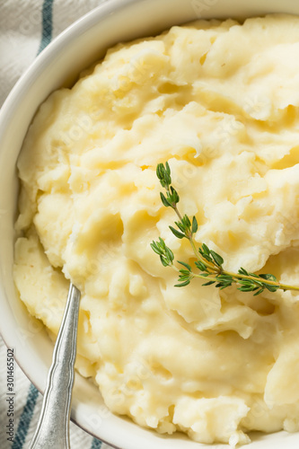 Foto Homemade Thanksgiving Garlic Mashed Potatoes