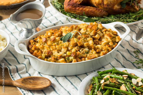 Foto Homemade Thanksgiving Dressing Stuffing