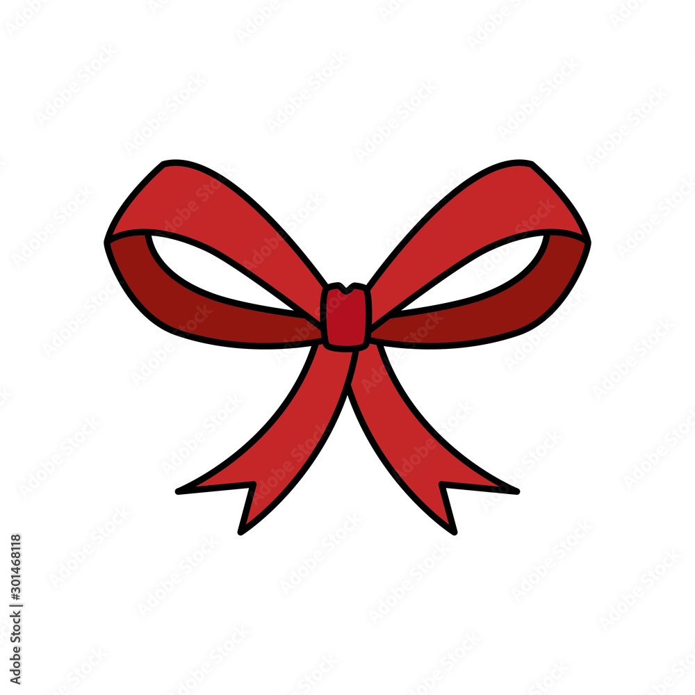 bow ribbon christmas decorative isolated icon vector illustration design bow ribbon christmas decorative isolated icon vector illustration design