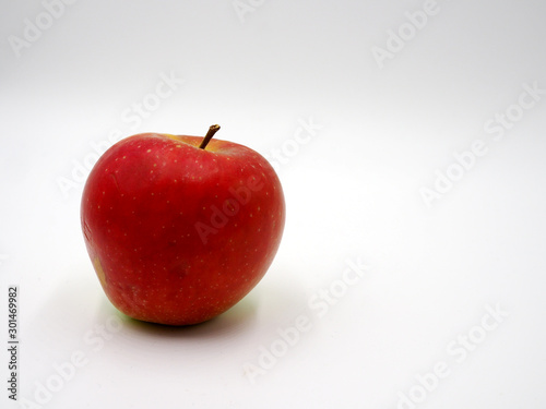 Manzana roja con espacio para texto