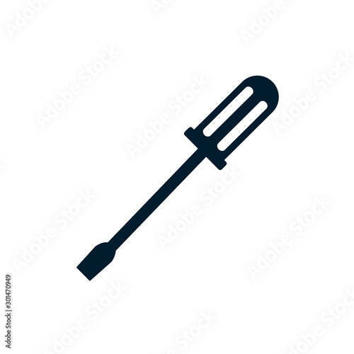 Isolated construction screwdriver icon vector design
