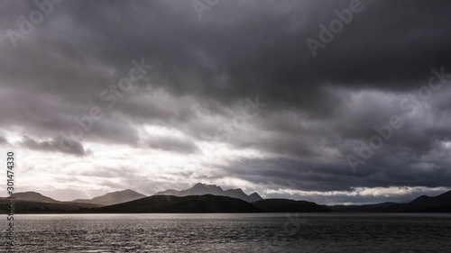 Storm approaching, north coast of Scotland