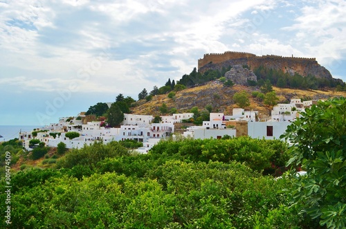 view of Lindos city in Rhodes © Анна Орлова