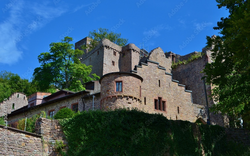view of the old castle in Baden Baden
