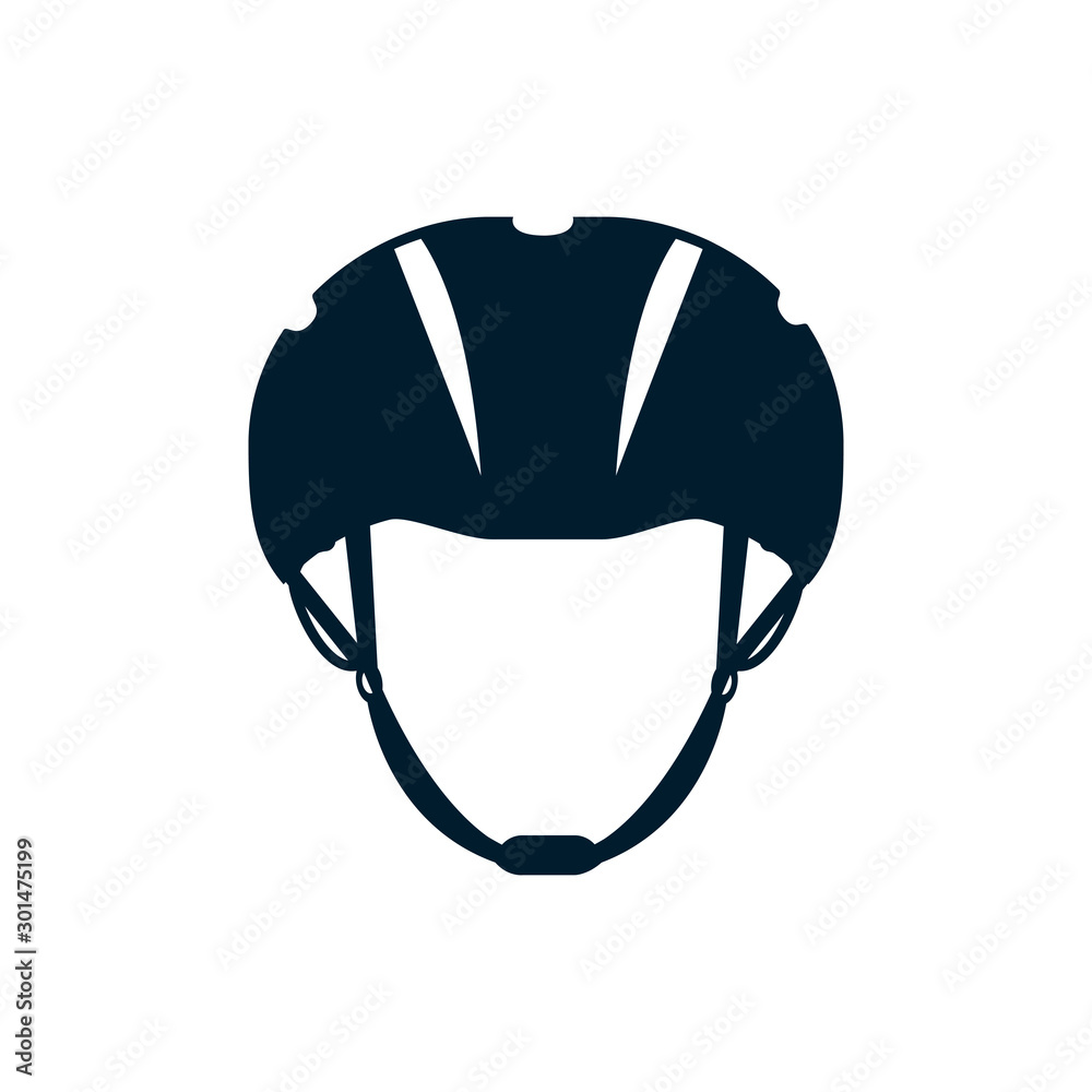 Fototapeta premium Isolated cyclist icon flat design
