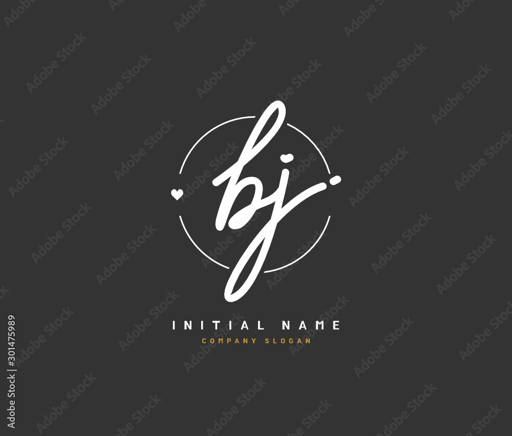 B J BJ Beauty vector initial logo, handwriting logo of initial signature, wedding, fashion, jewerly, boutique, floral and botanical with creative template for any company or business. B J BJ Beauty vector initial logo, handwriting logo of initial signature, wedding, fashion, jewerly, boutique, floral and botanical with creative template for any company or business.