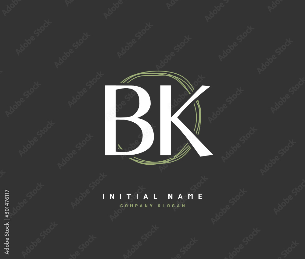 B K BK Beauty vector initial logo, handwriting logo of initial signature, wedding, fashion, jewerly, boutique, floral and botanical with creative template for any company or business. B K BK Beauty vector initial logo, handwriting logo of initial signature, wedding, fashion, jewerly, boutique, floral and botanical with creative template for any company or business.