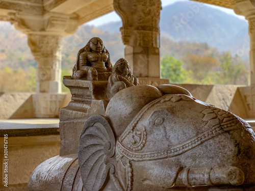 statue of buddha in jain temple