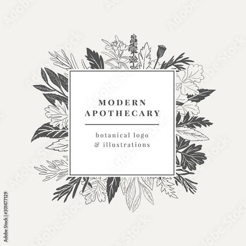 Slika na platnu Apothecary Logo