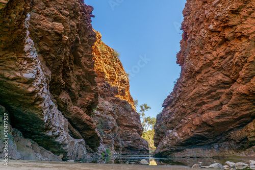 in the Australian outback there is a rugged rock formation called Simpsons Gab