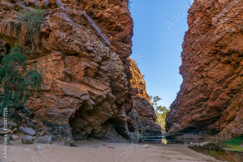 in the Australian outback there is a rugged rock formation called Simpsons Gab