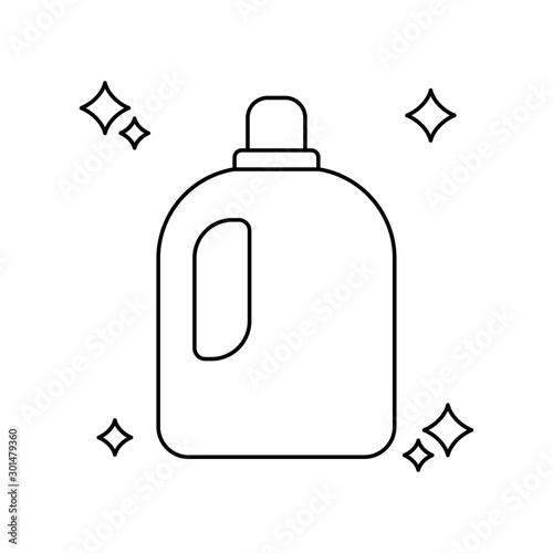 Isolated detergent bottle line design