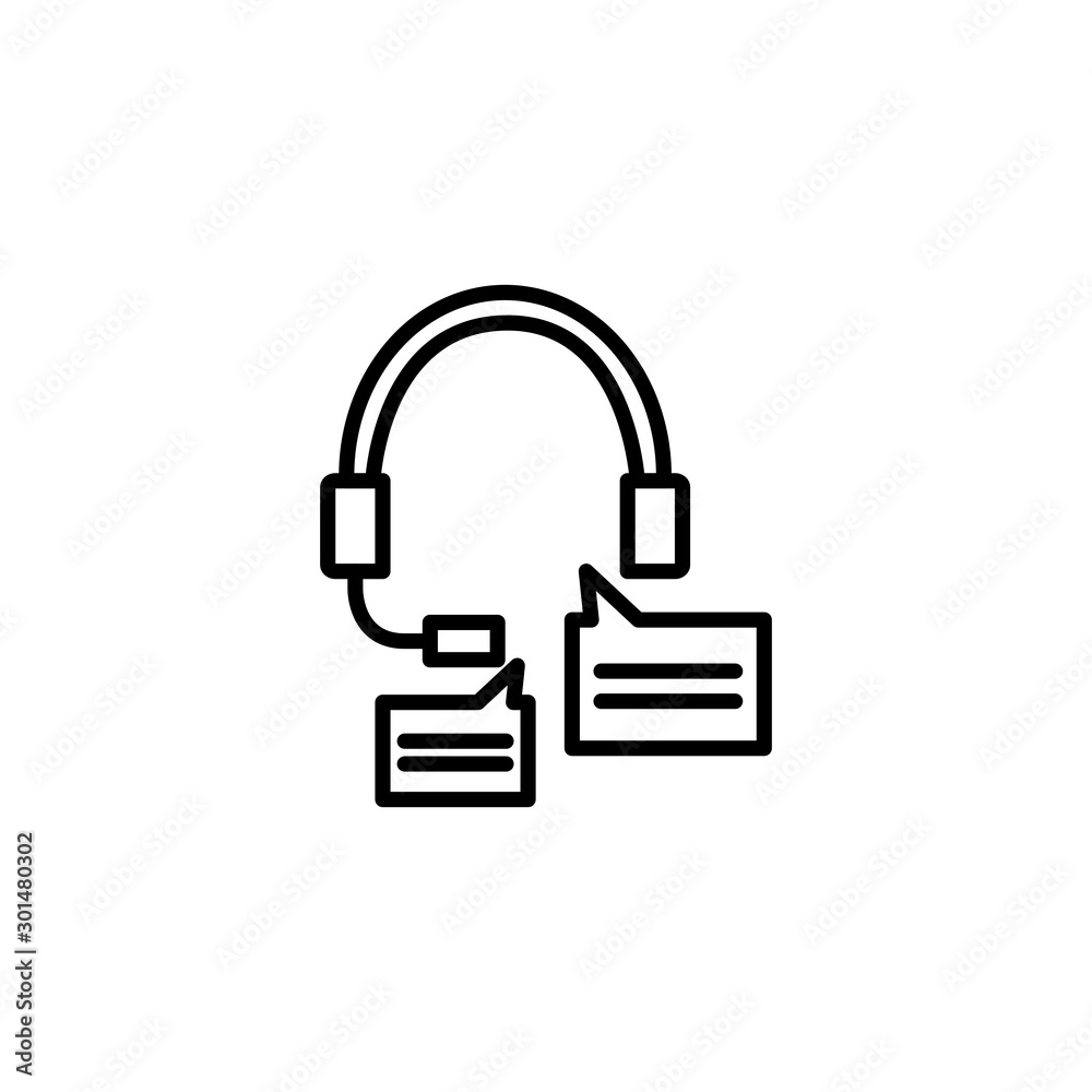 Social media bubbles icon line design Social media bubbles icon line design